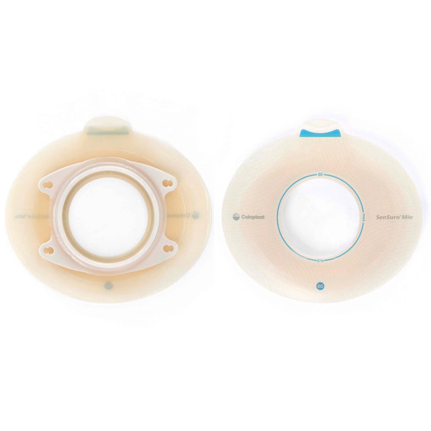 SenSura® Mio Click Barrier, Stoma Opening, Blue Color Match