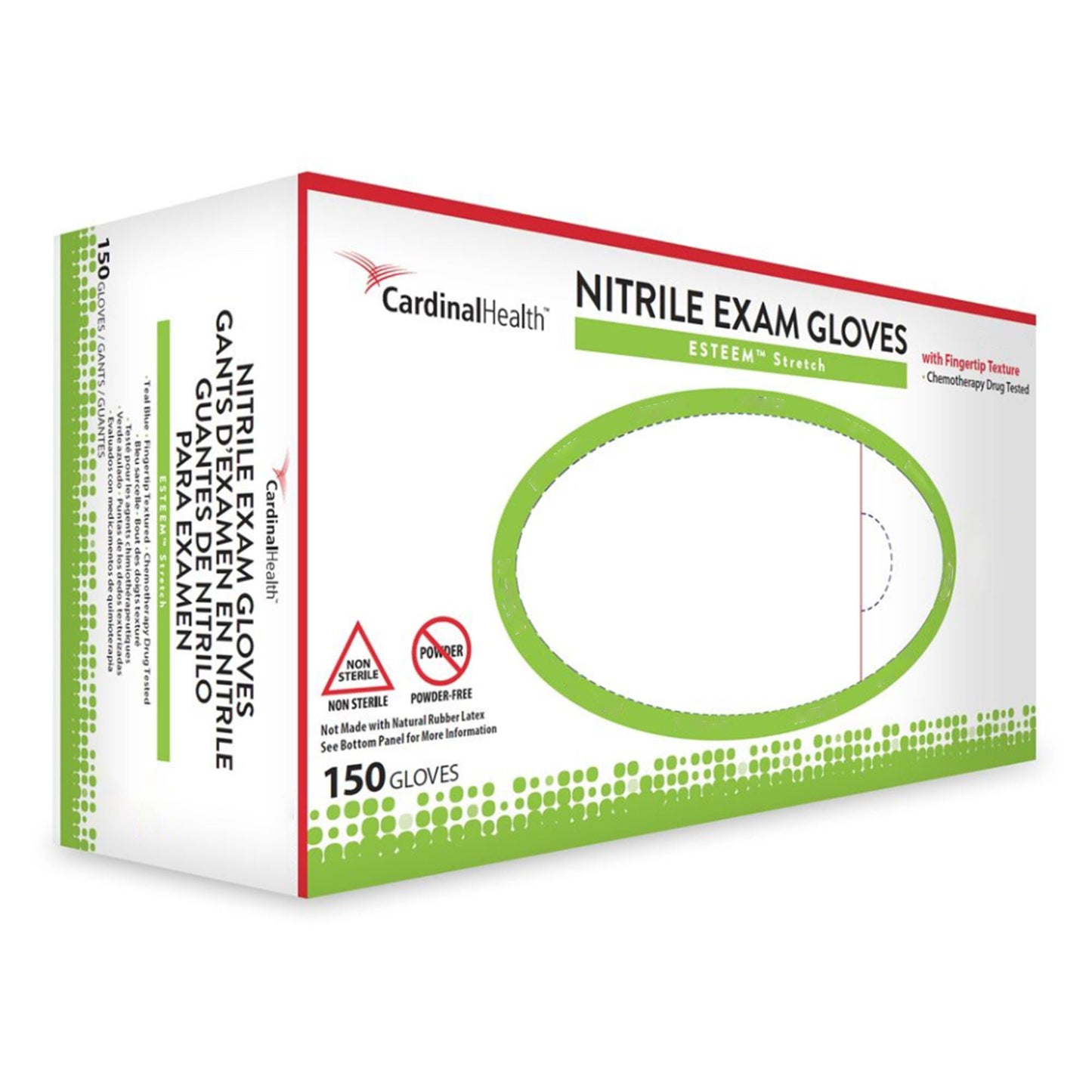 ESTEEM™ Stretch Nitrile Exam Gloves, Teal - view 5