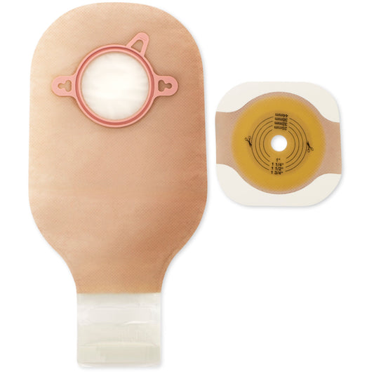New Image™ 2-Piece Ultra Clear Ostomy Pouch, up to , Lock 'n Roll™ closure, 57 mm, Box of 5 (19604)