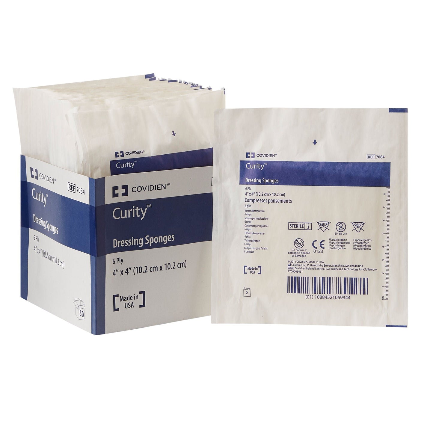 Curity™ Sterile Nonwoven Sponge, 6-Ply
