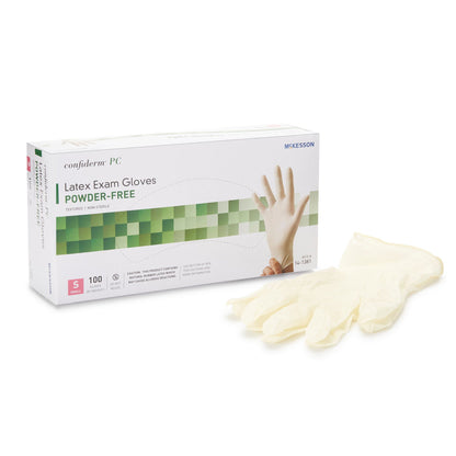 McKesson Confiderm® Latex Exam Gloves, Ivory