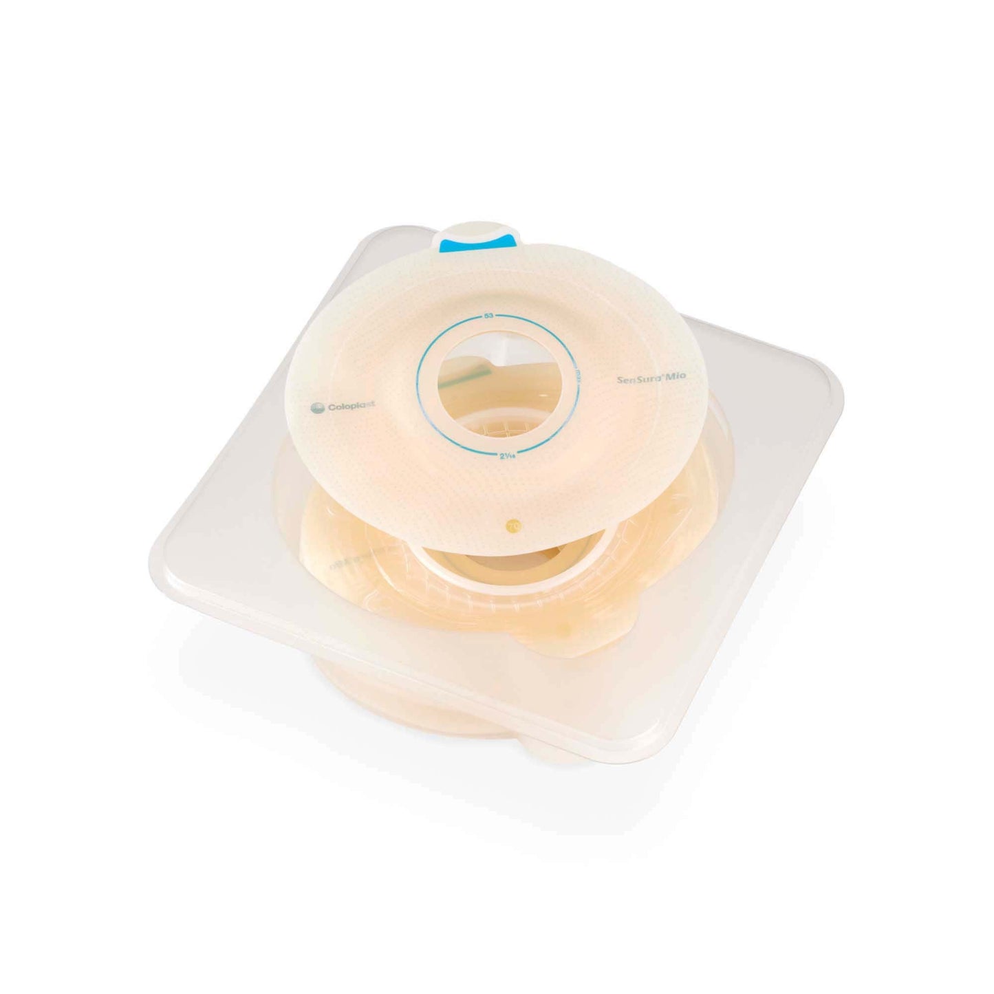 SenSura® Mio Click Convex Light Ostomy Barrier, Stoma Opening, Yellow