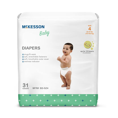 McKesson Baby Diaper, for Toddlers weighing 22 – 31 lbs.