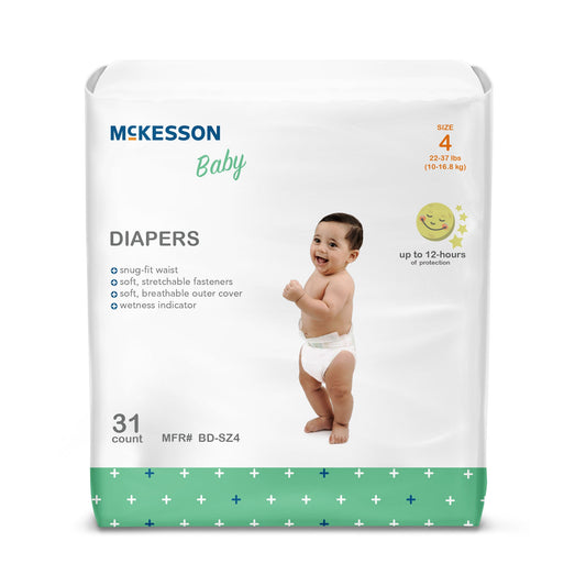 McKesson Baby Diaper, for Toddlers weighing 22 – 31 lbs.