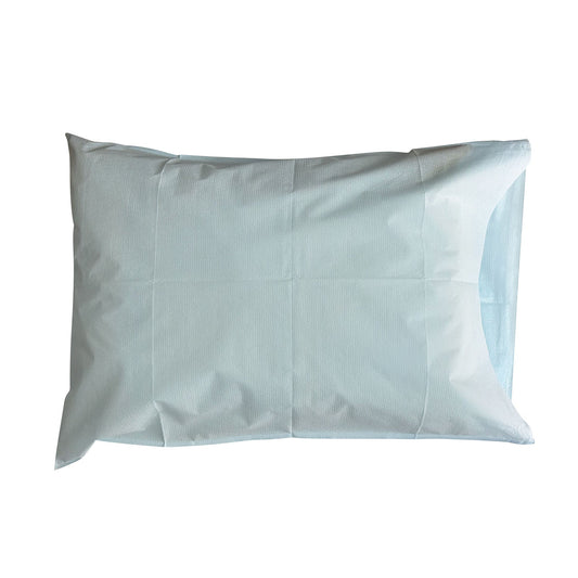 McKesson Pillowcase, Disposable, Standard, Blue, Tissue/Poly