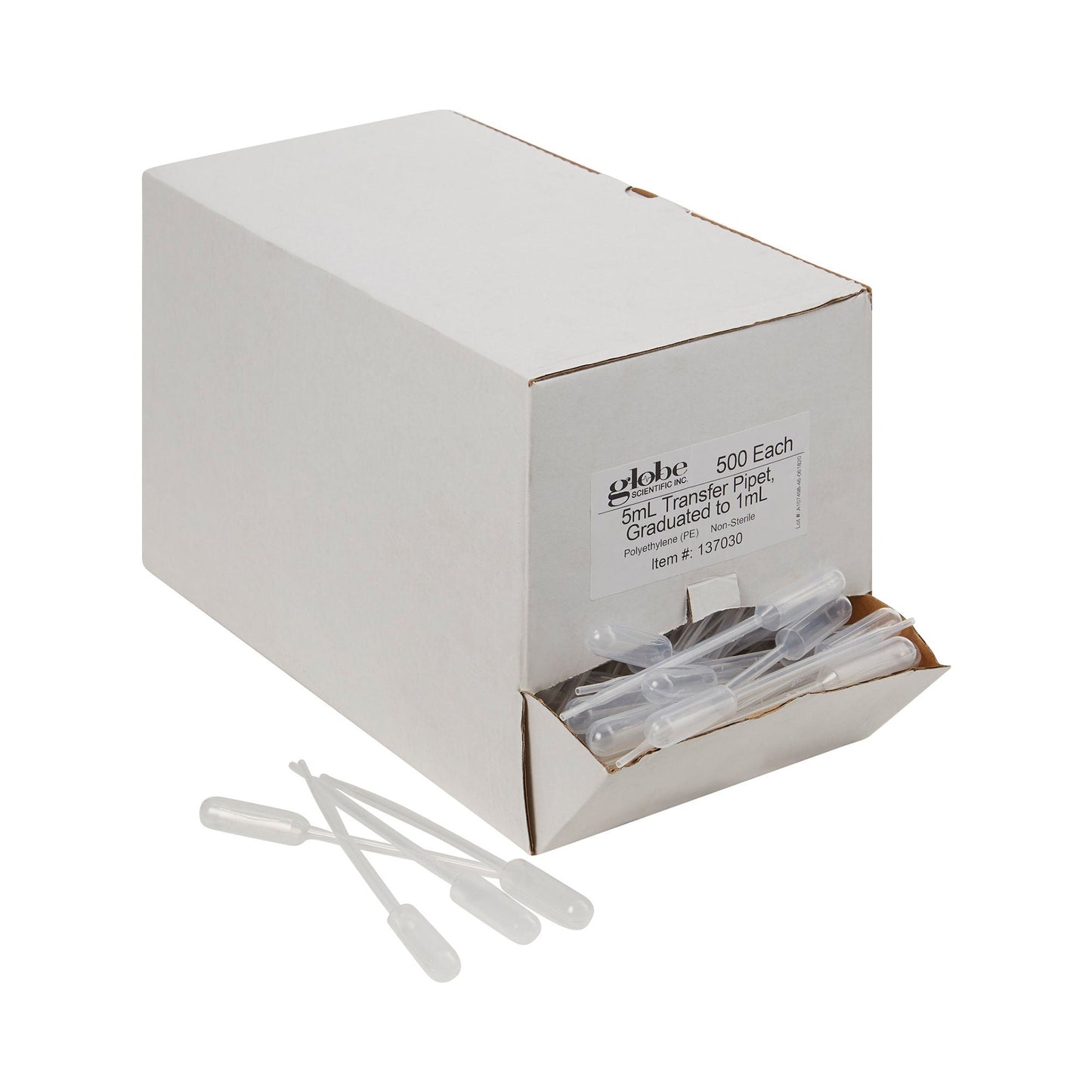 Globe Scientific Transfer Pipette, 3.4 mL Draw Volume