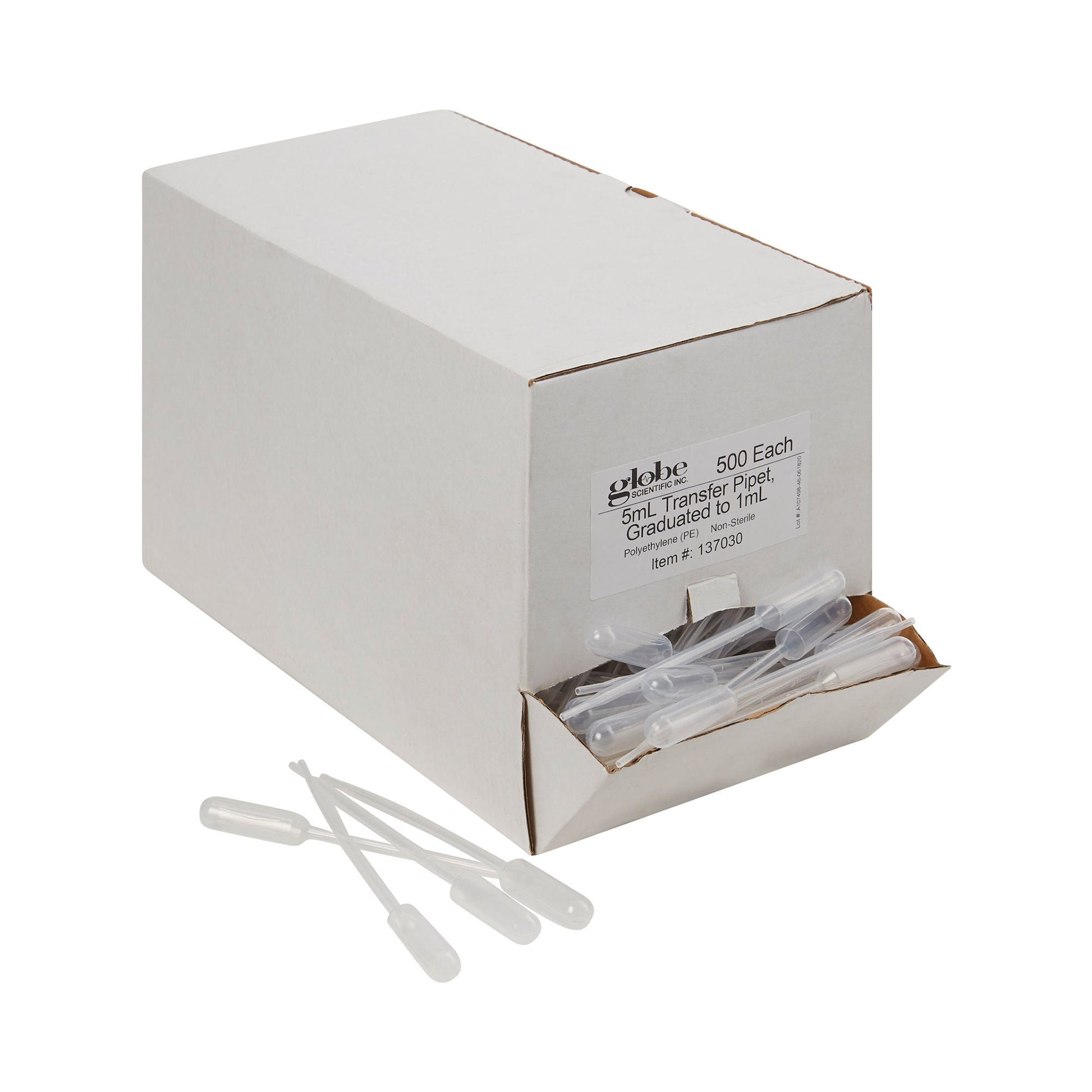 Globe Scientific Transfer Pipette, 3.4 mL Draw Volume
