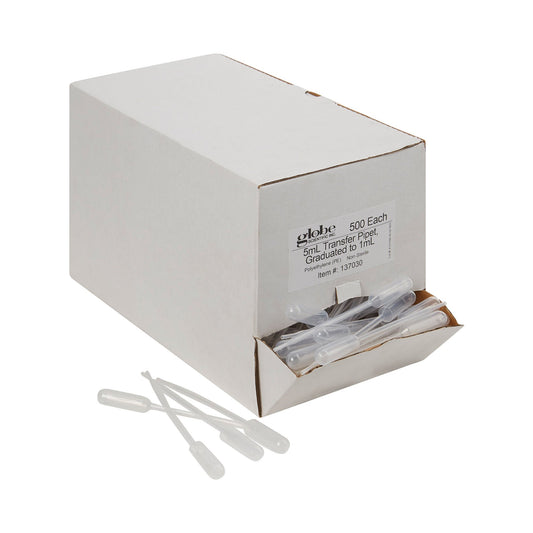 Globe Scientific Transfer Pipette, 3.4 mL Draw Volume