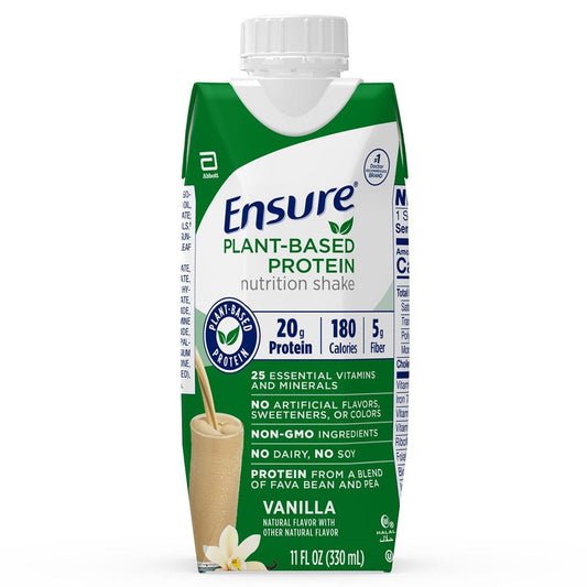 Ensure® Plant Based Protein Nutrition Shake, Vanilla, carton