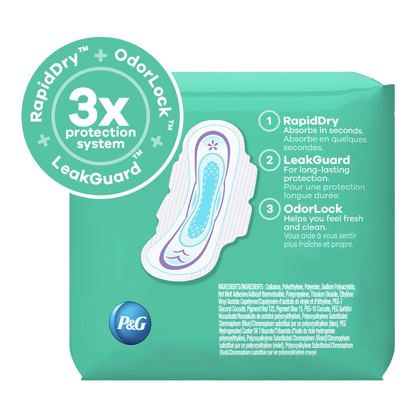 Always® Ultra Thin Extra Long Super Pads, Size 3
