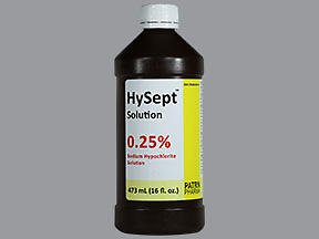 HySept Antiseptic Sodium Hypochlorite Topical Liquid Bottle