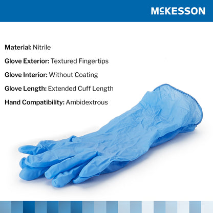 McKesson Confiderm® 6.5CX Nitrile Exam Gloves, Blue - view 3