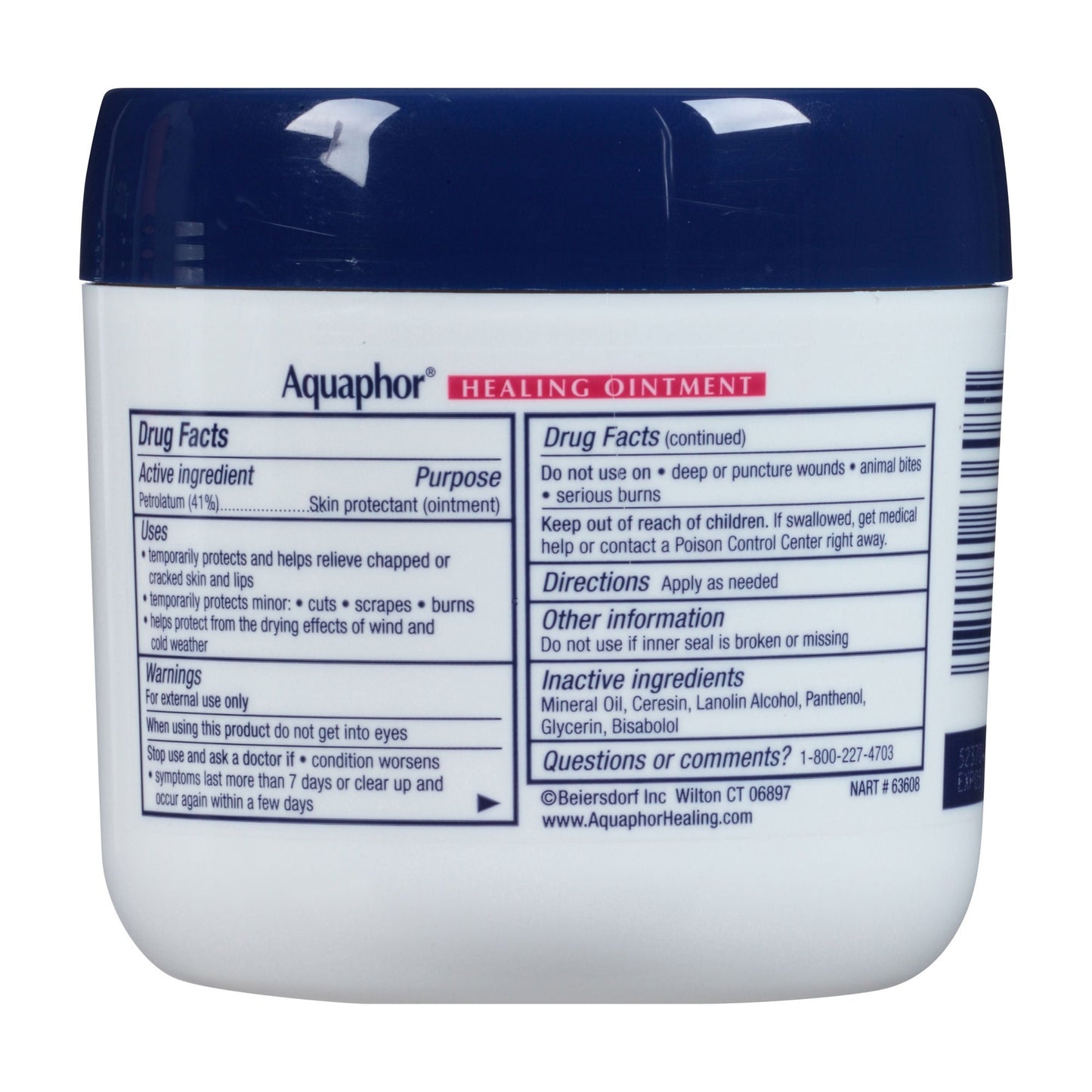 Aquaphor® Advanced Therapy Healing Moisturizer Ointment, Jar