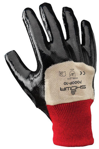 Showa 7000P Size: 08 Nitrile Coated General Purpose Gloves - In Limited Stock — Dozen (12 pairs)