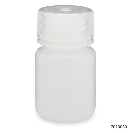 Wide-Mouth HDPE Bottles, Attached PP Screw Cap — 30–1000 mL, 6–12/Pack | Globe Scientific