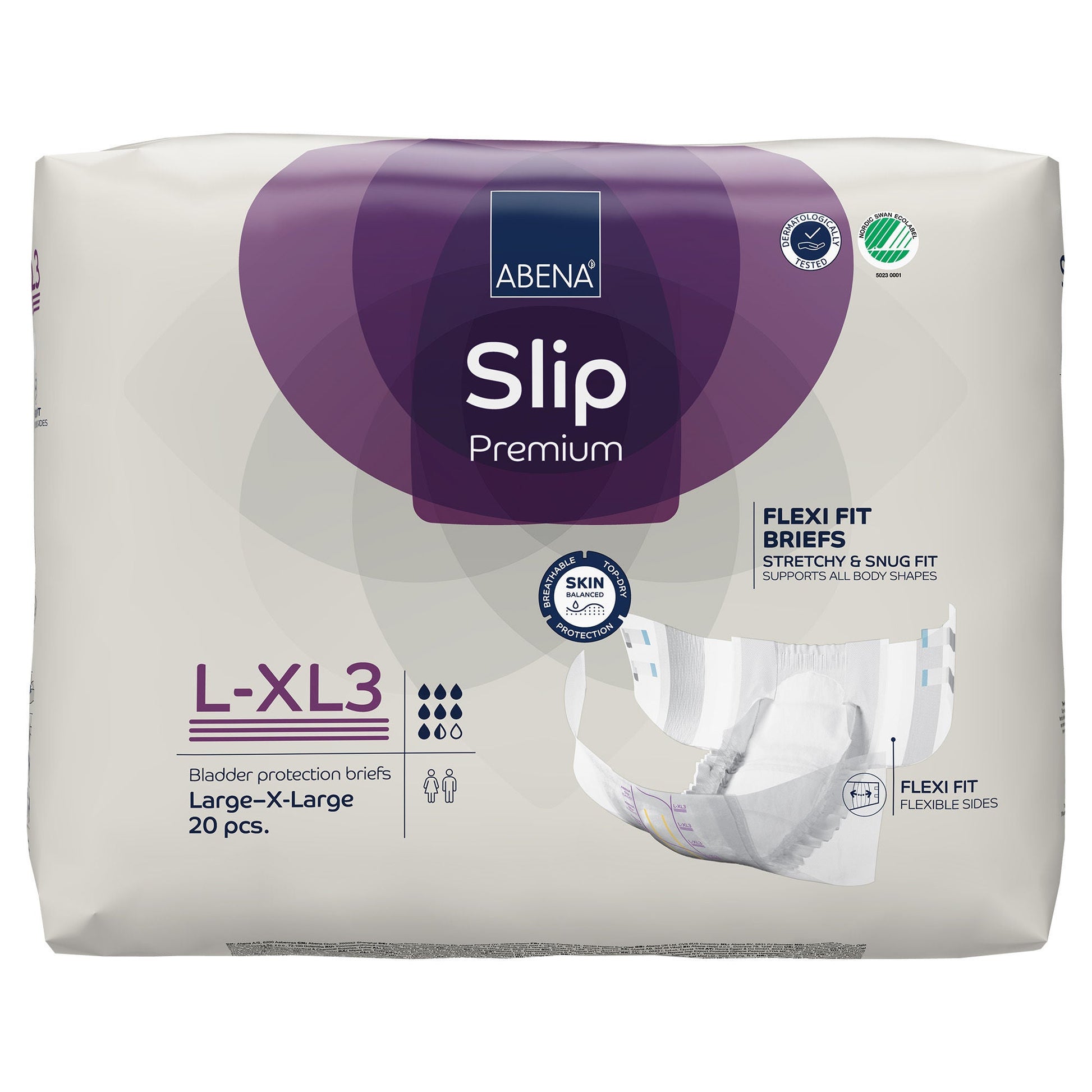 Abena® Slip Premium Flexi Fit Incontinence Briefs, L-XL3