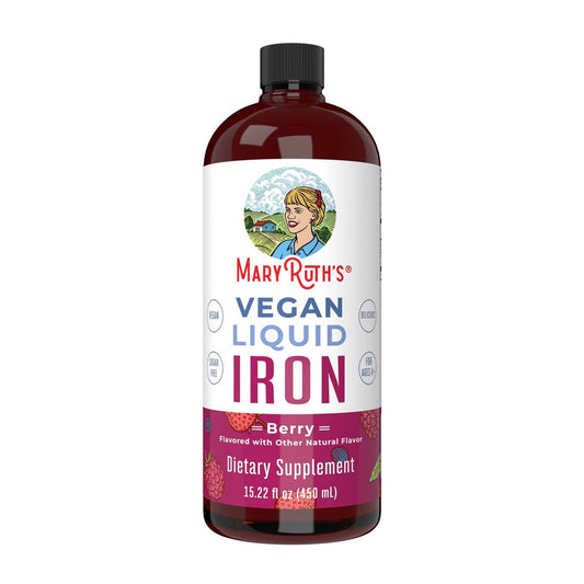Mary Ruth's® Vegan Liquid Iron for Metabolism, Cellular Health, Overall Wellness