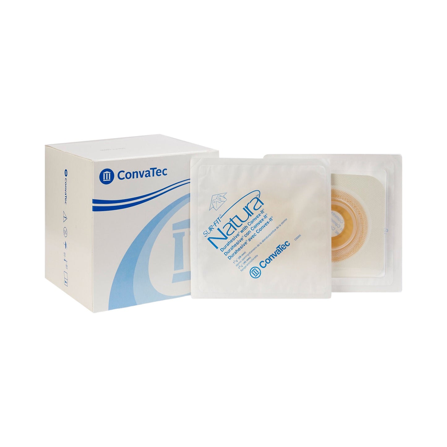 Sur-Fit Natura® Two-Piece Durahesive® Skin Barrier, Pre-cut to Fit Stomas