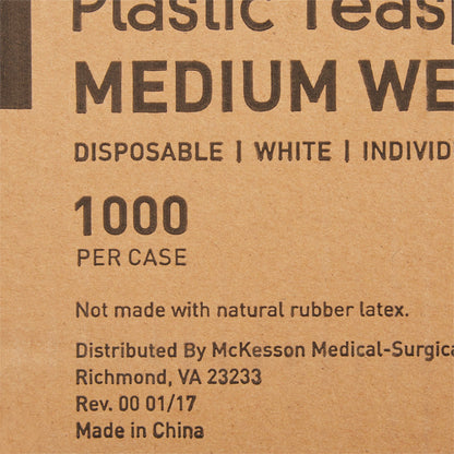 McKesson Polypropylene Spoon, White