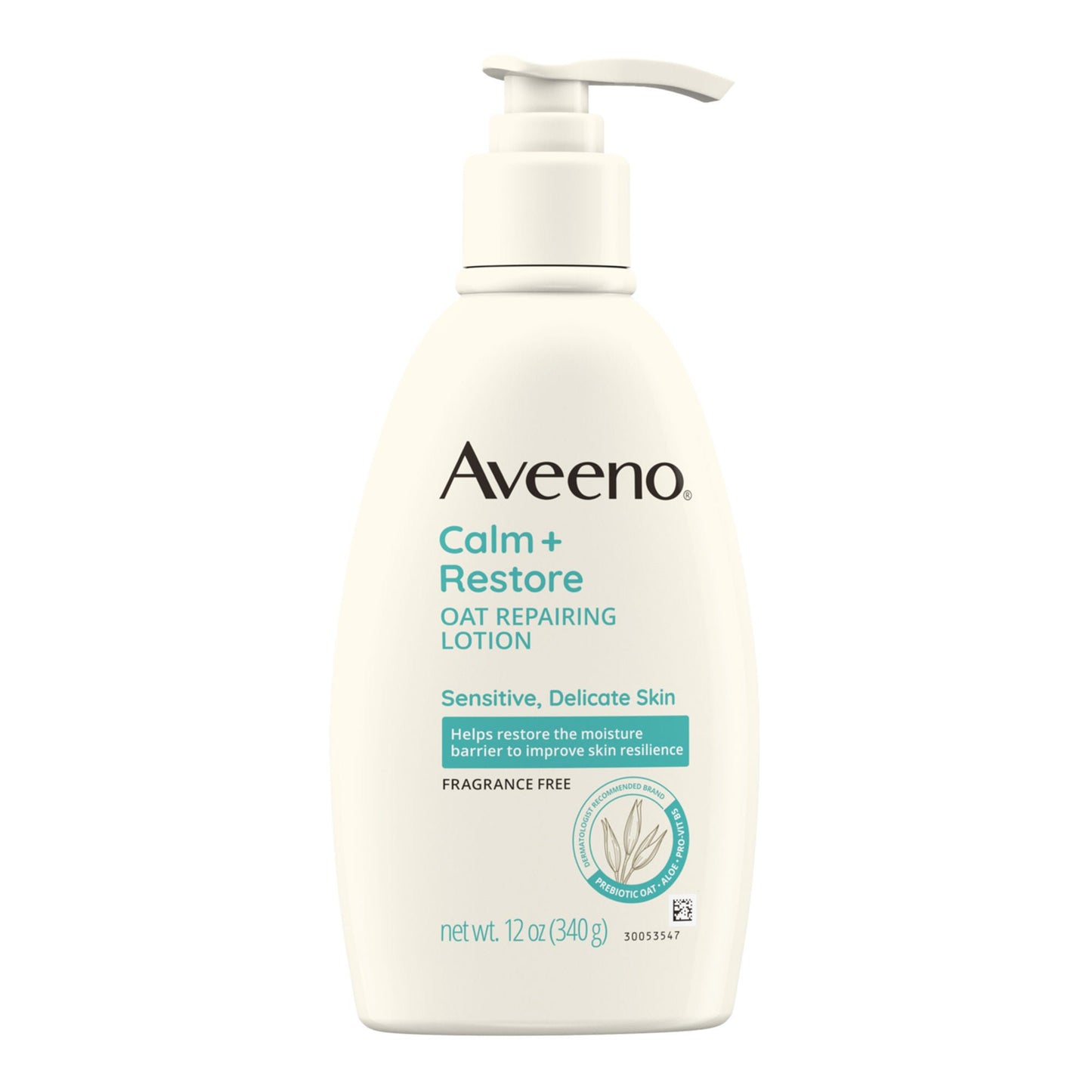 Aveeno® Calm + Restore Oat Repairing Lotion Fragrance Free, Pump Bottle