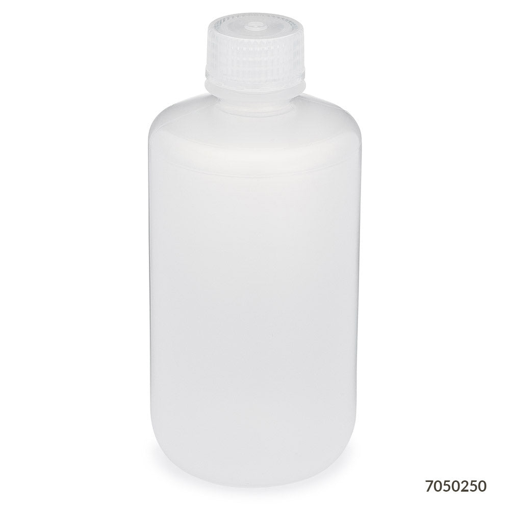 Narrow Mouth Bottles, Polypropylene, Attached PP Screw Cap — 30–1000 mL, 6 & 12/Pack | Globe Scientific