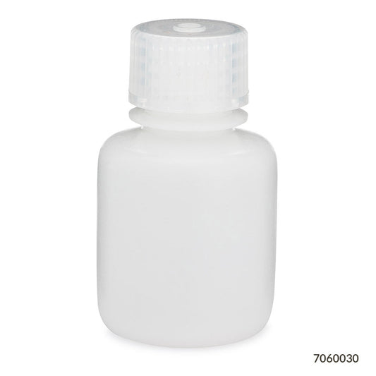 Narrow Mouth HDPE Bottles, Attached PP Screw Cap — 30–1000 mL, 6–12/Pack | Globe Scientific