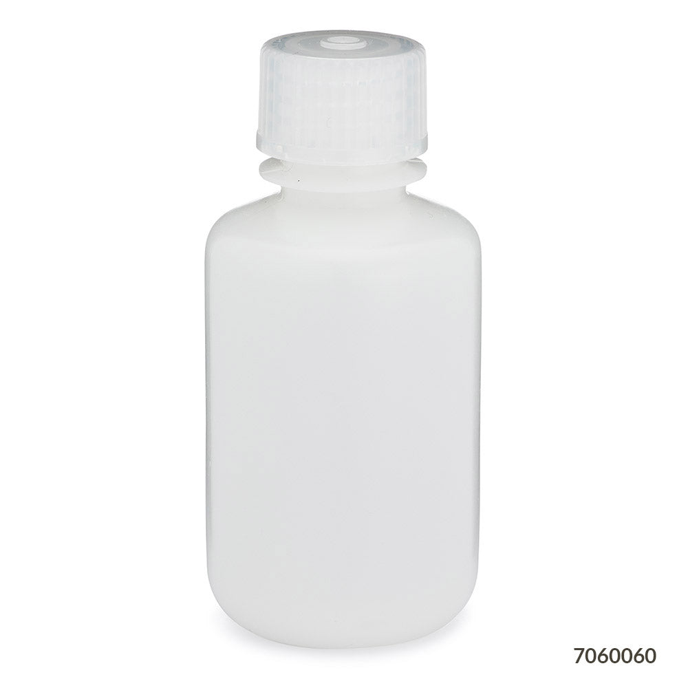 Narrow Mouth HDPE Bottles, Attached PP Screw Cap — 30–1000 mL, 6–12/Pack | Globe Scientific