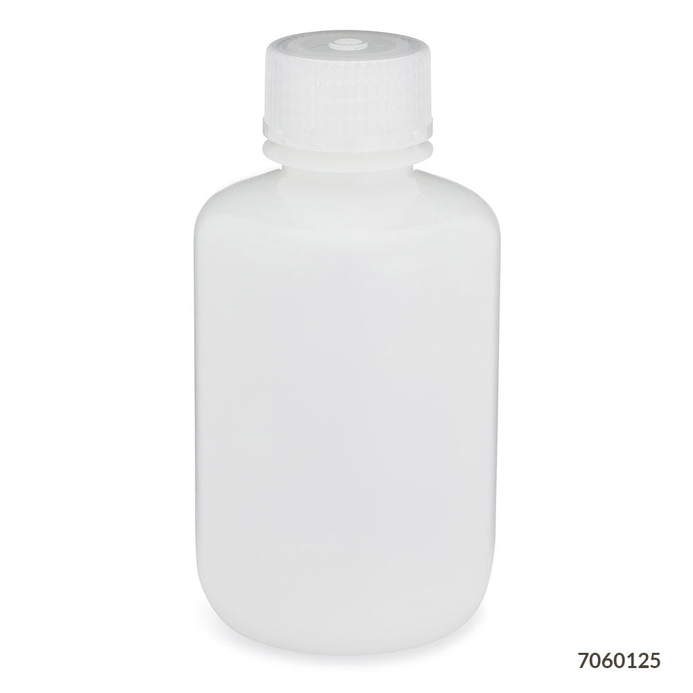 Narrow Mouth HDPE Bottles, Attached PP Screw Cap — 30–1000 mL, 6–12/Pack | Globe Scientific