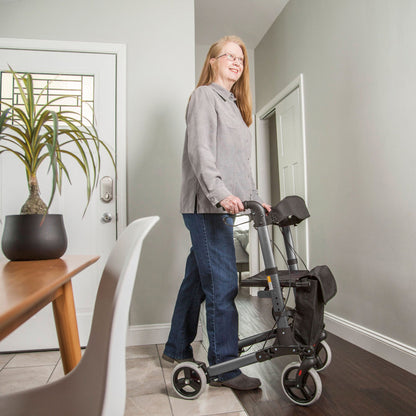 HealthSmart® Gateway Four-Wheel Rollator, 31 to 36 Inch Handle Height