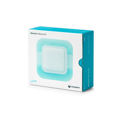 Biatain Silicone Fit Silicone Foam Dressing With Border Film Backing Silicone Adhesive Square