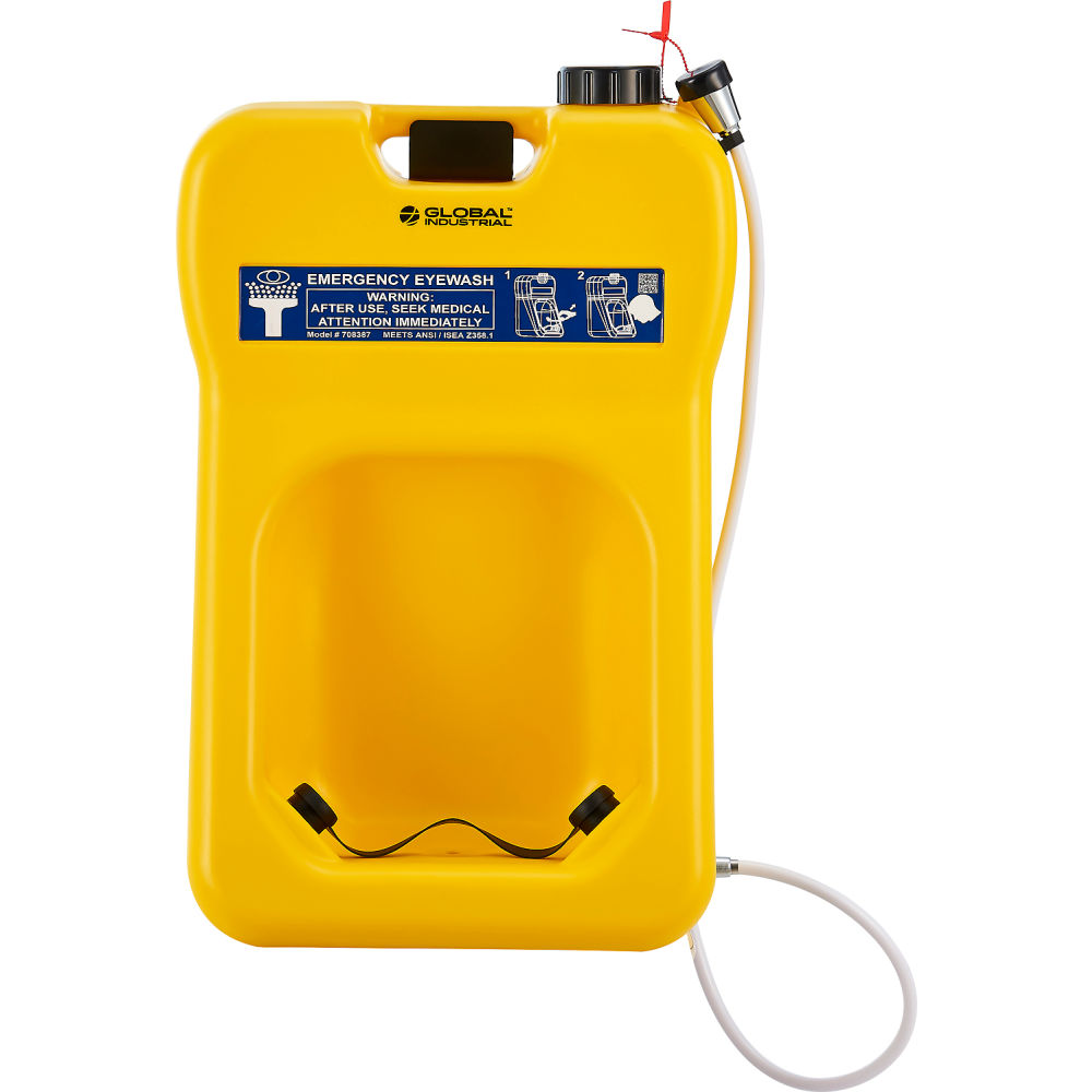 Global Industrial 708387 20-gallon gravity fed portable eyewash station