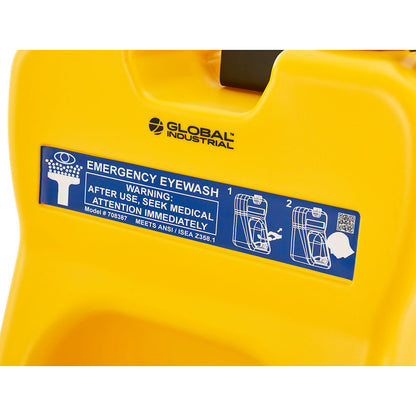 Global Industrial 708387 20-gallon portable eyewash station — view 3