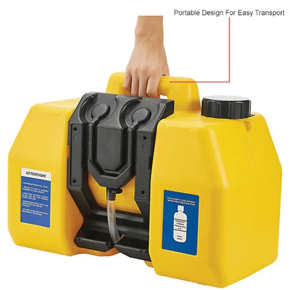 Global Industrial 708606 Portable Eyewash — wall-mounted installation with bracket