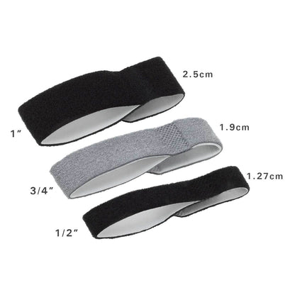 3pp Buddy Loops Finger Wrap Splint Adult Hook and Loop Strap Closure Finger Gray