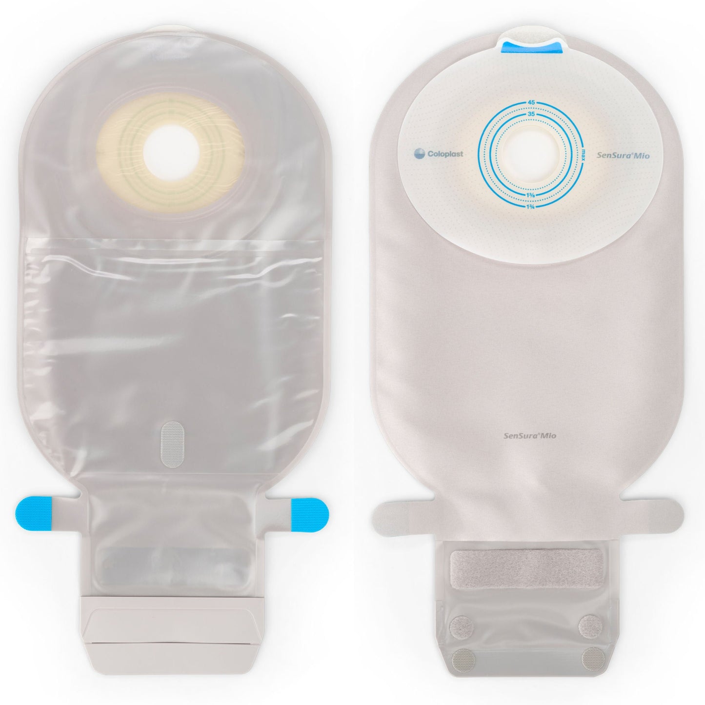 SenSura® Mio Flat One-Piece Transparent Ostomy Pouch, Pre-cut for Stomas