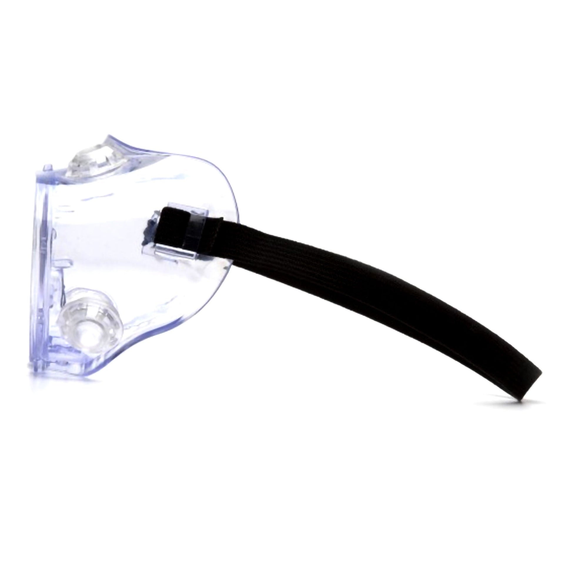 Pyramex Protective Goggles Fit Over Uncoated Clear Tint Polycarbonate Lens Clear Frame Elastic Strap One Size Fits Most