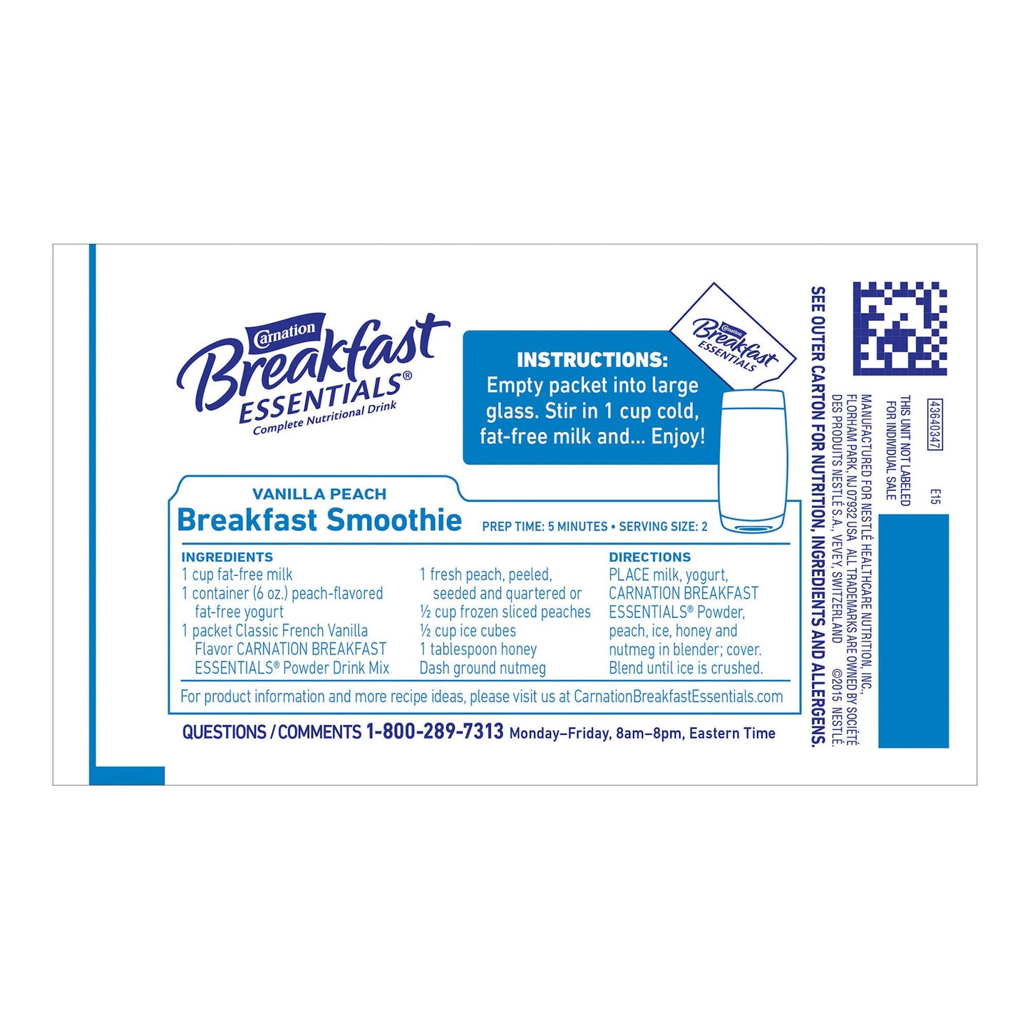Carnation Breakfast Essentials® Vanilla Nutritional Drink