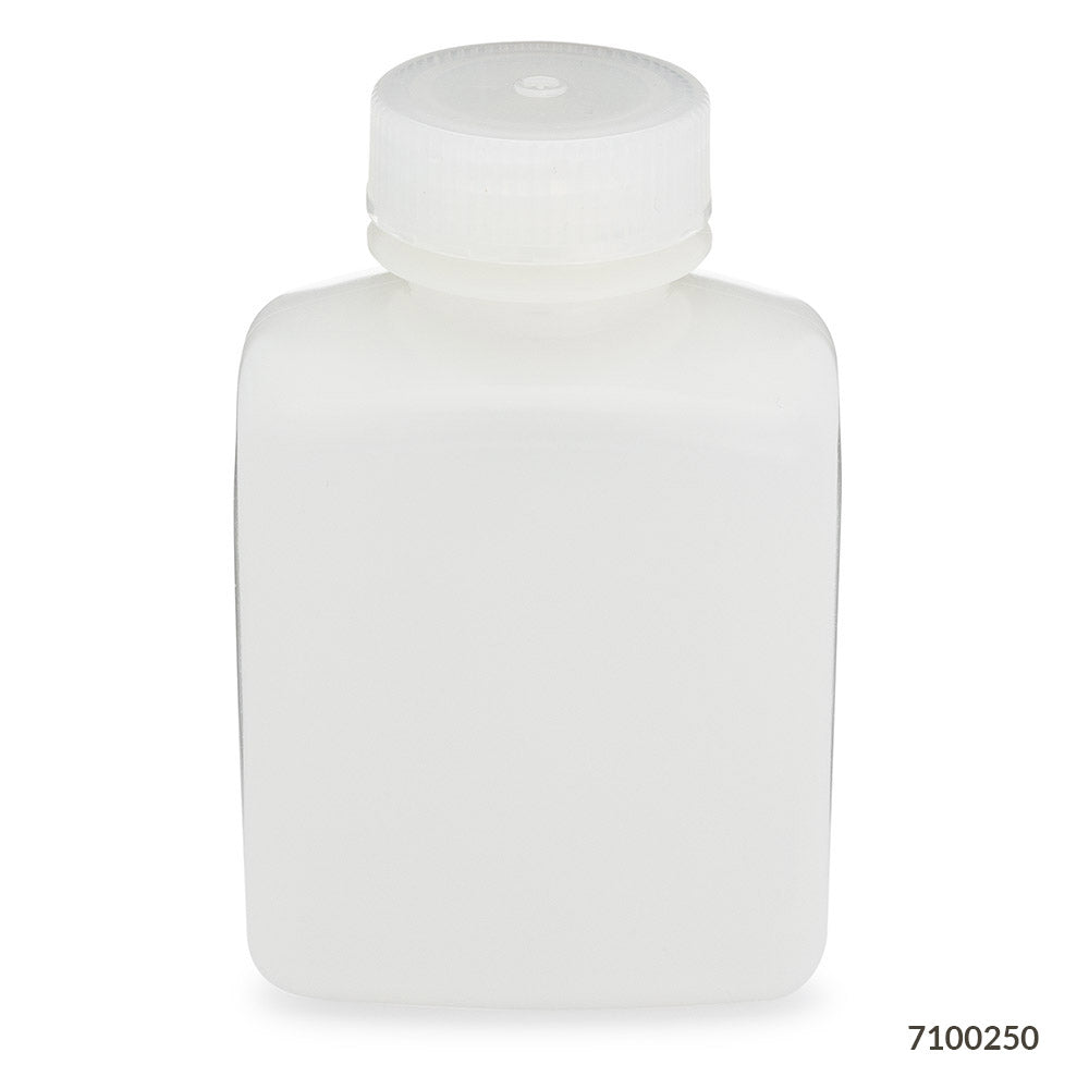 Rectangular HDPE Bottles, PP Screw Cap — 125–1000 mL, 6–12/Pack | Globe Scientific