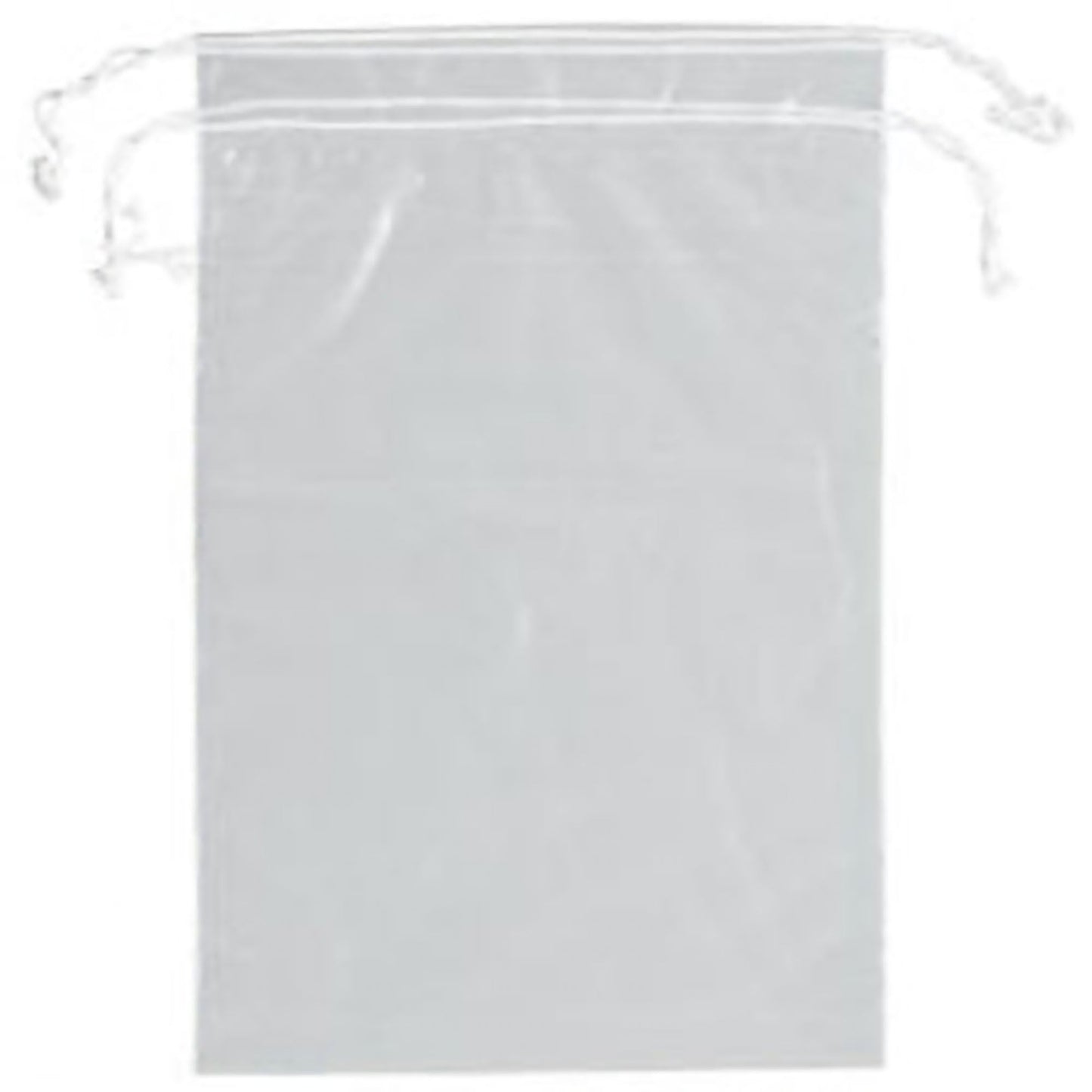 Patient Belongings Bag Plastic Drawstring Closure Clear