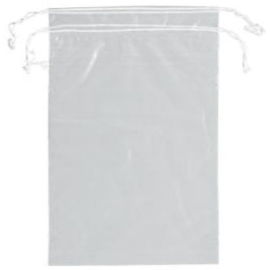 Patient Belongings Bag Plastic Drawstring Closure Clear