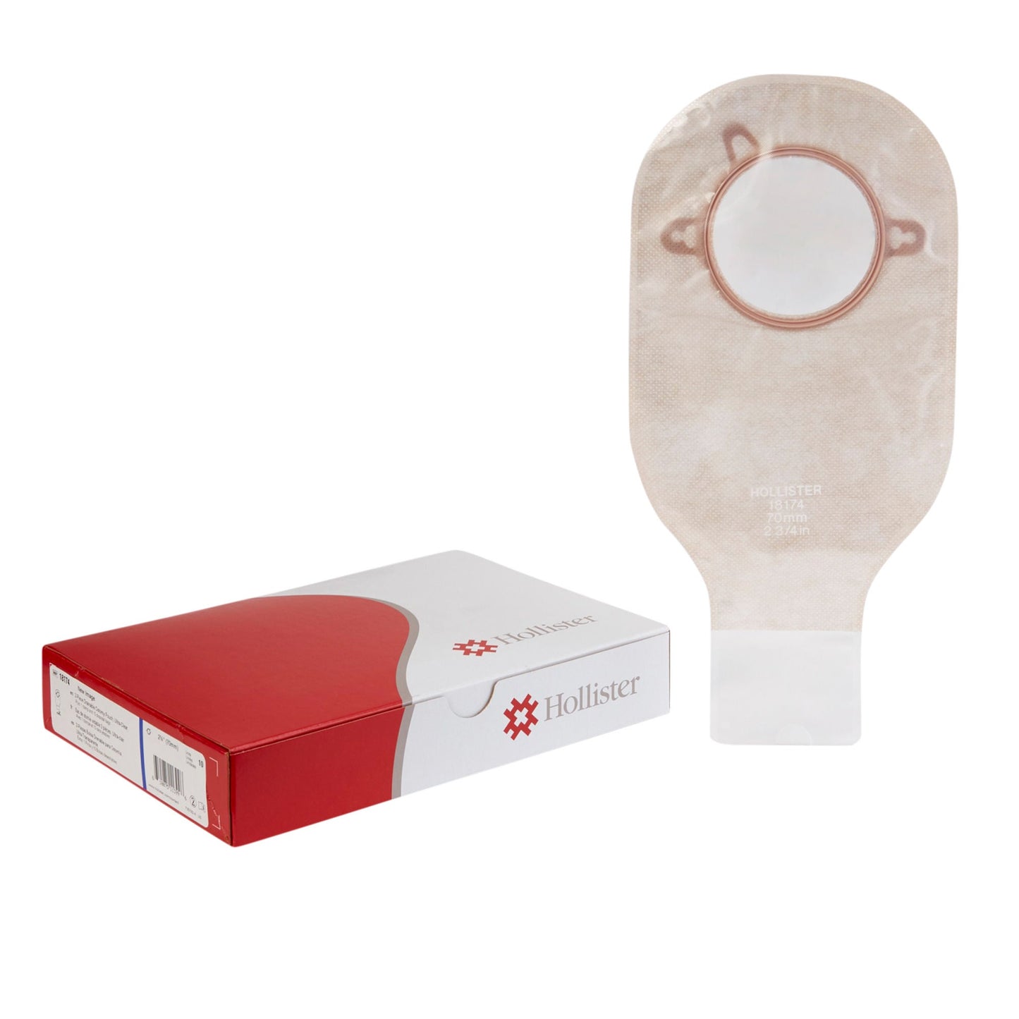 New Image™ 2-Piece Ultra-Clear Ostomy Pouch, Pre-cut to Fit Stomas, Blue