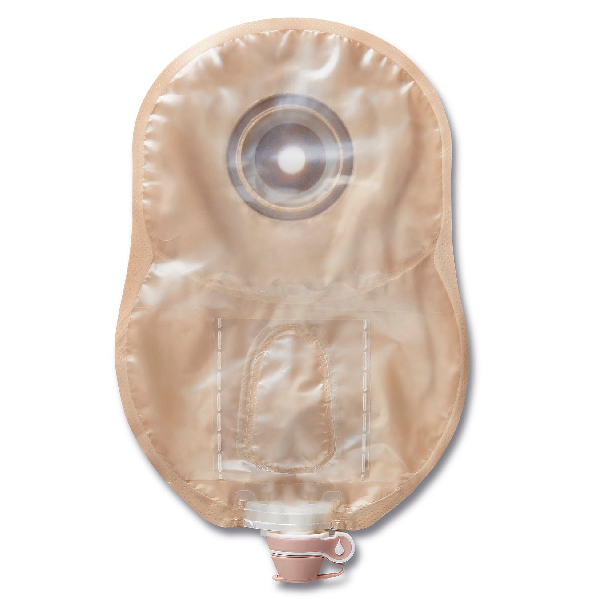 CeraPlus™ One-Piece Convex Beige Urostomy Pouch, Pre-cut to Fit Stomas