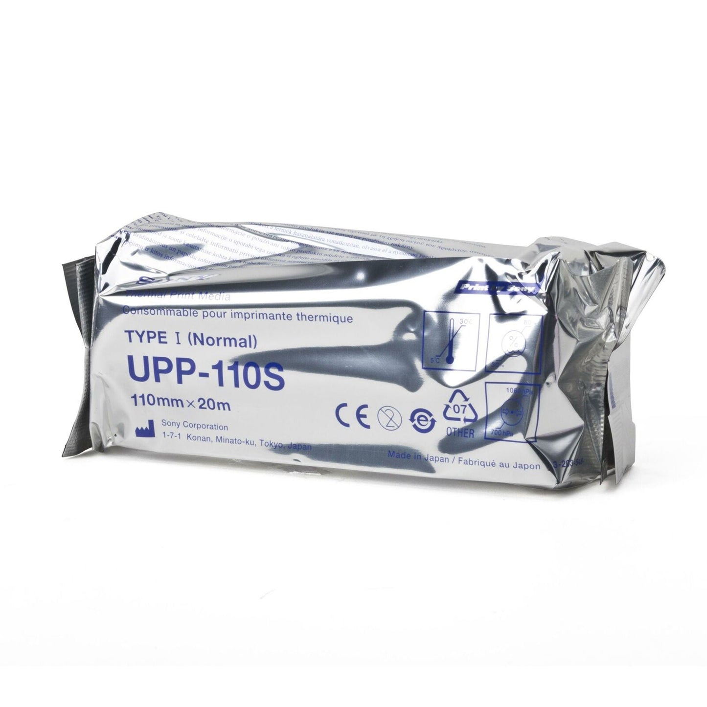 Sony Ultrasound Video Paper Roll Black and White Standard Without Grid