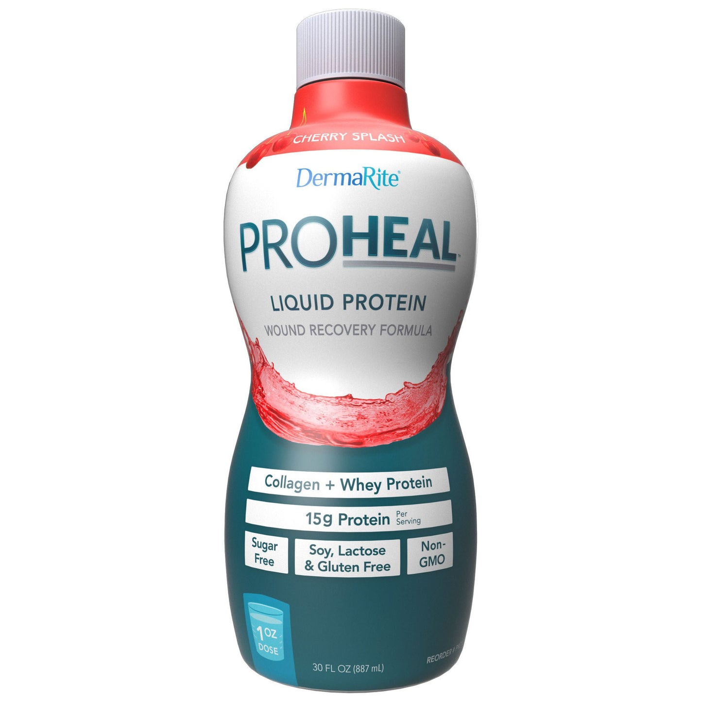 ProHeal™ Cherry Splash Liquid Protein Wound Recovery Formula, bottle