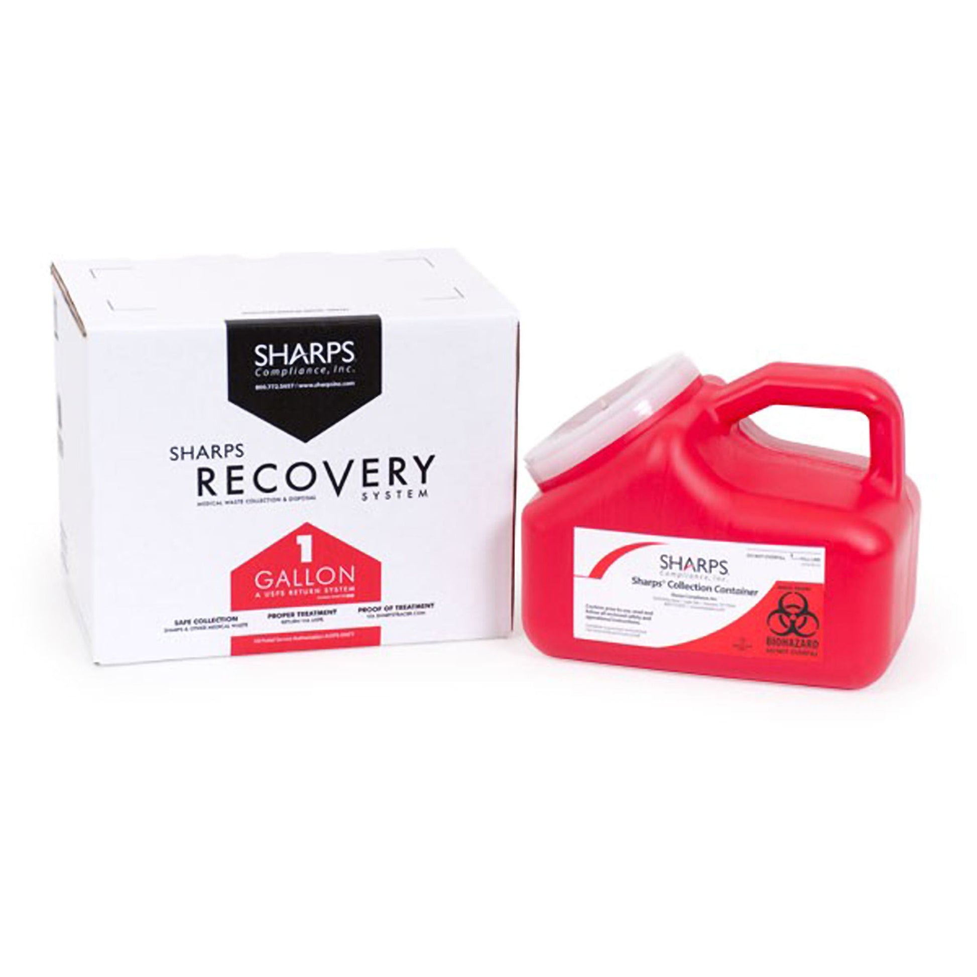 Mail System® Pro-Tec® Mailback Sharps Collector, 1 Gallon