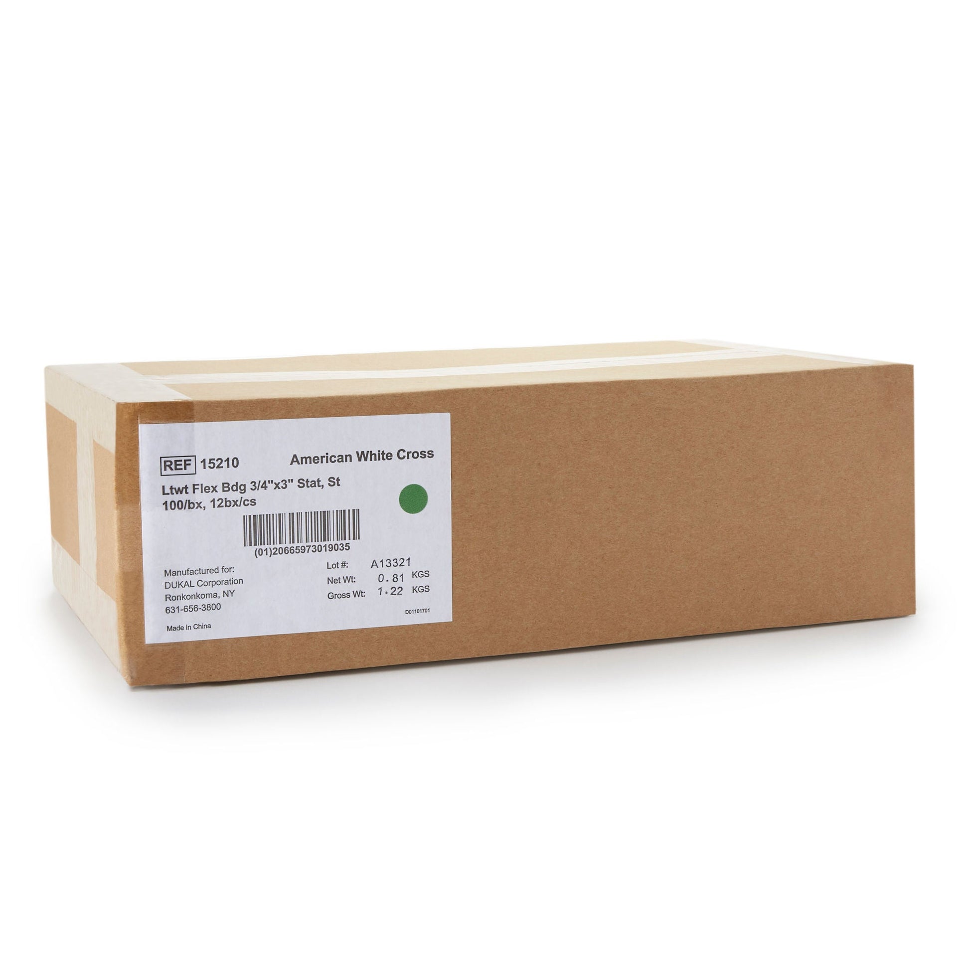 American® White Cross Stat Strip® Adhesive Strip