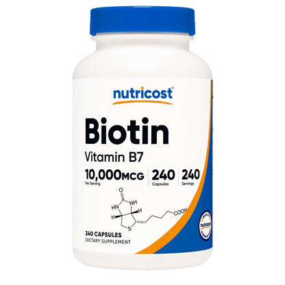 nutricost Dietary Supplement Biotin 10 mg Strength Capsule