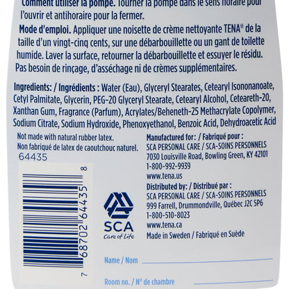 Tena® Body Wash Cleansing Cream, Alcohol-Free 3-in-1 Formula, Scented