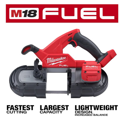 Milwaukee M18 FUEL Compact Band Saw (Tool-Only) 2829-20 | 35.375 in Blade Length, M18 Battery