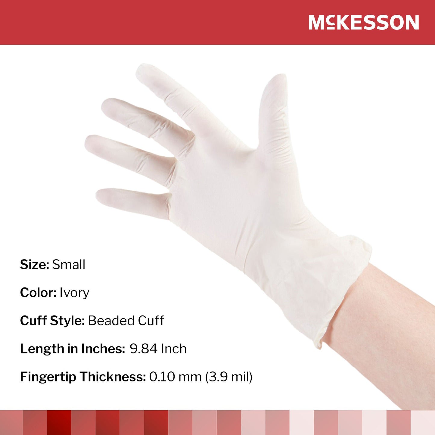 McKesson Stretch Vinyl Exam Gloves, Ivory - view 2